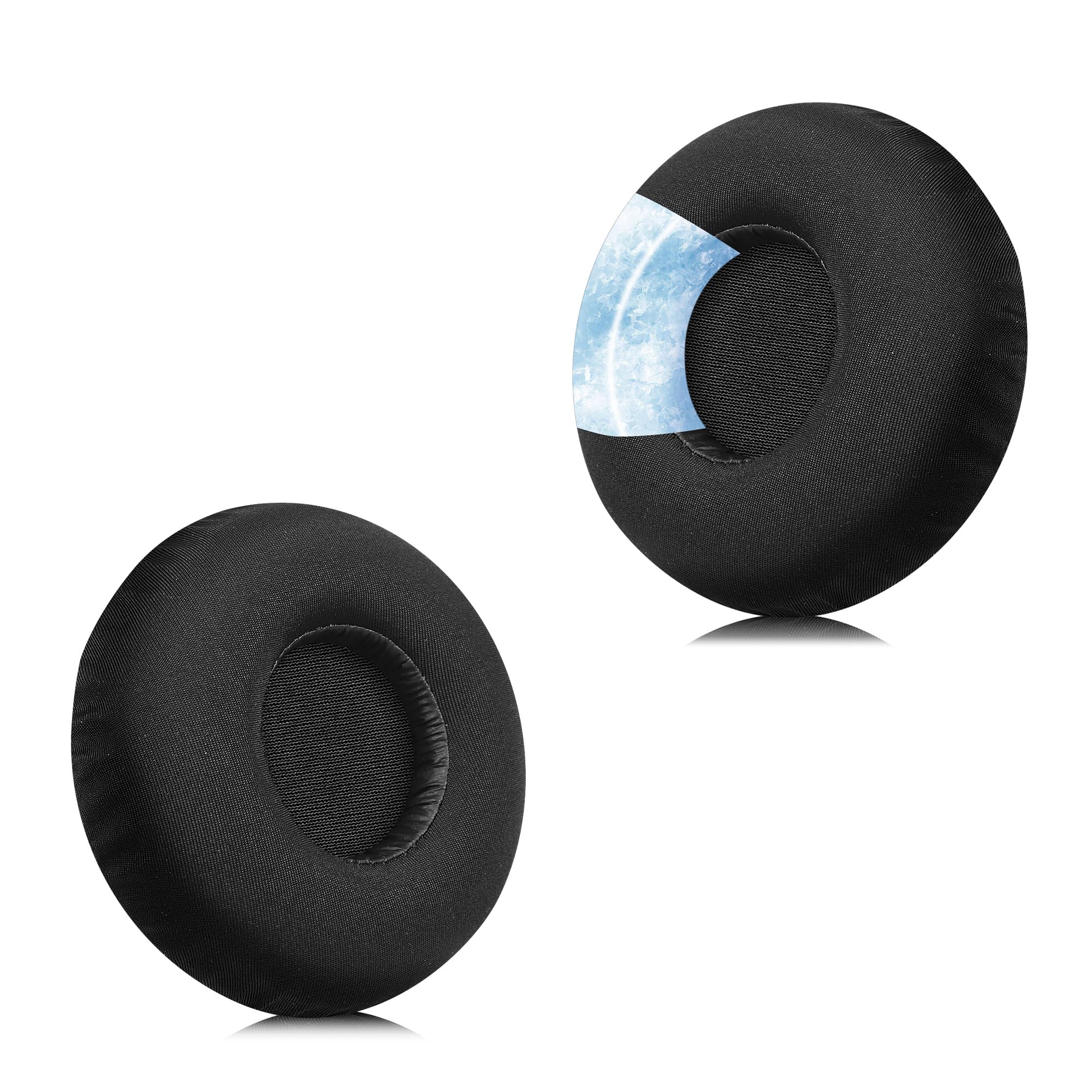 Joghaw Headphones Replacement Ear Pads, Cushions for JBL Tune 600BTNC/660NC/T600BT/670NC, Cool-Touch Fabric, Matching Memory Foam - Black