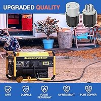 Vista 9 de Nilight 30Amp L14-30P L14-30R macho hembra de bloqueo de enchufe y conector generador de enchufe de bloqueo giratorio Adaptador de enchufes