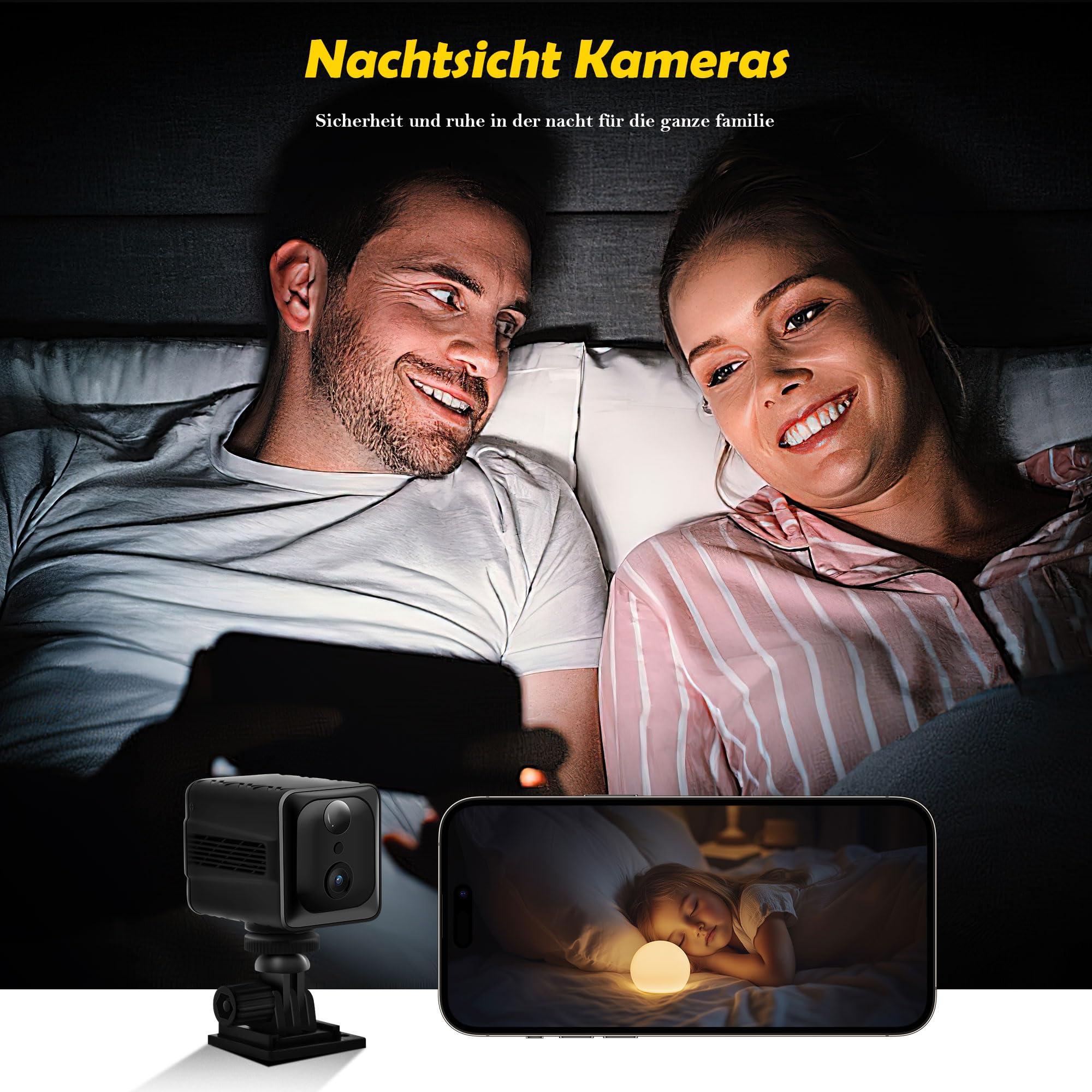 Mini Cámara 4K, Cámara Indoor WiFi Actualizada 2026