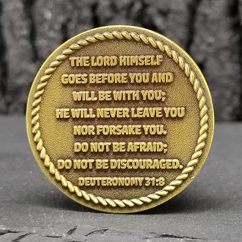 Miniatura 4 de Moneda de desafío anclada en Cristo, símbolo de fe y fuerza, ficha de abrazo de bolsillo cristiana (paquete de 3)