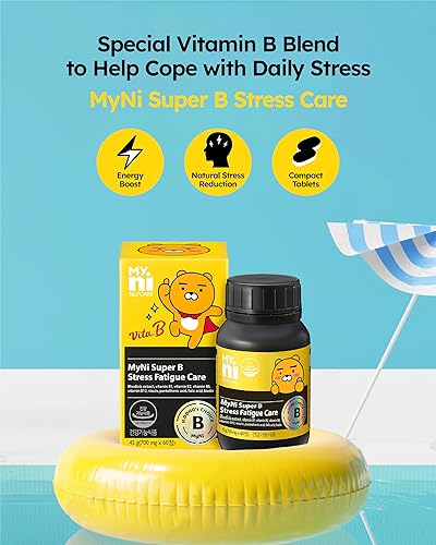 Miniatura 2 de Super B Stress Care (60 tabletas, 30 días) - Suplemento del complejo de vitamina B para aumentar la vitalidad y aliviar el estrés por Ildong.