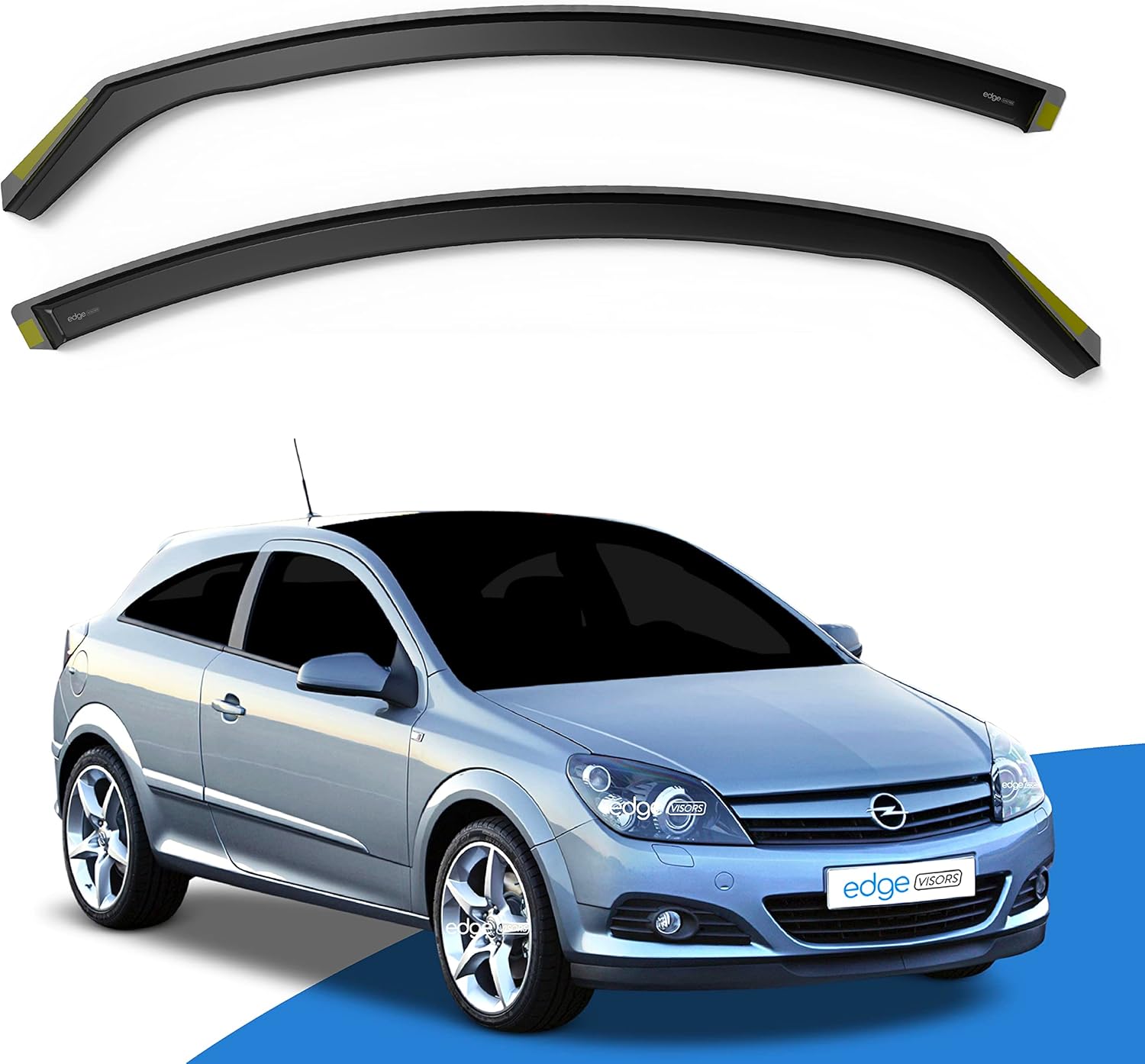EdgeVisors Wind Deflectors Set Fits Vauxhall Astra H MK5 20052009 3