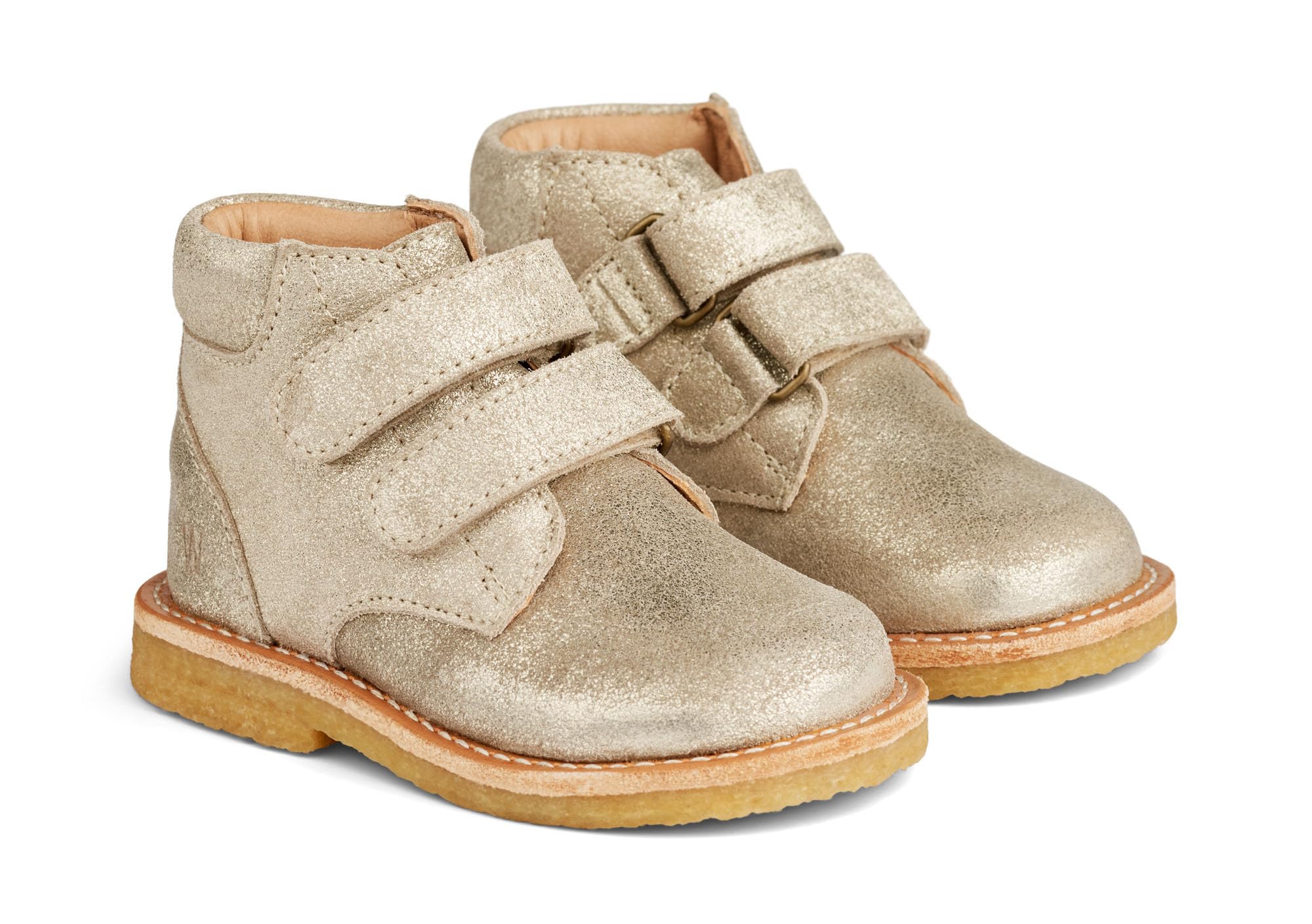 Wheat Uniseks - dzieci Wheat Buty dziecięce, buty zimowe, na rzepy, błyszczące, uniseks, 100% skóra, oddychająceButy do pierwszych kroków