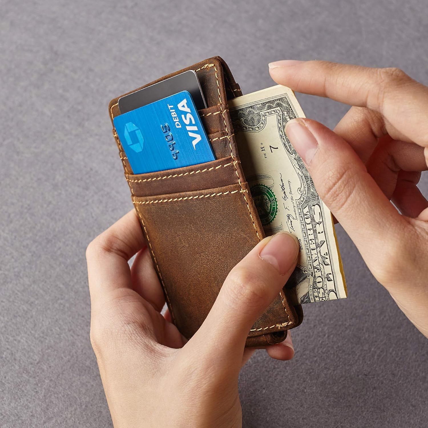 Personalized Money Clip Wallets For Men, Engraved Money Clip With Card Holder, With Name, Custom Leather Magnetic Money Clip, Customizable Wallet For Him, Money Clip With Engraving, Customized