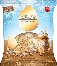 Lindt Chocolate, Iced Caffe Eggs, 85 g, White Chocolate Eggs with Creamy Iced Coffee Filling, Easter Eggs, Perfect Easter Chocolate to Share & Enjoy