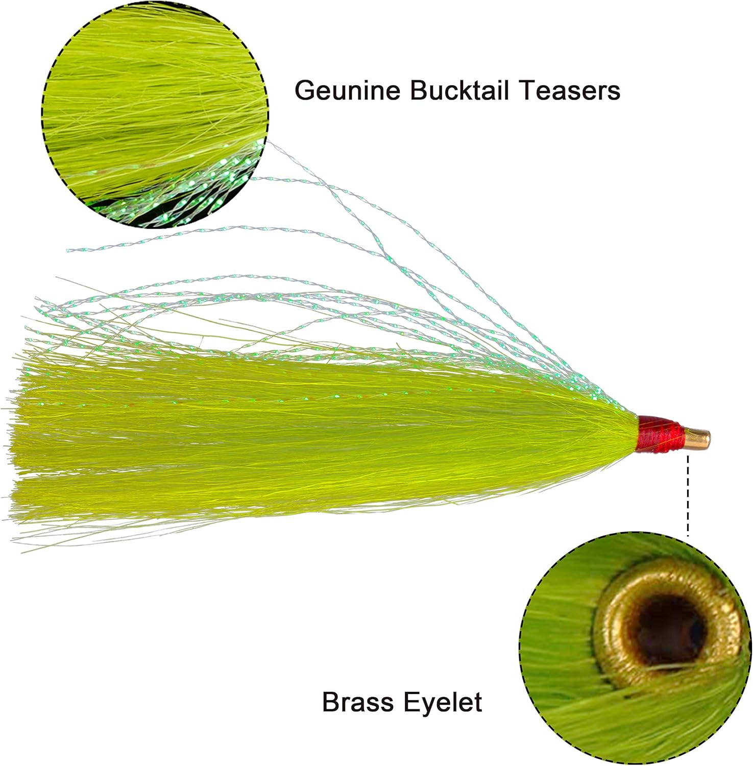 Bucktail Teasers Fishing Teaser Lures 10pcs Saltwater Bucktail for Teasers, Plugs - Fishing Cod Buck Tail Slide Teaser Kit (Pink) : Sports & Outdoors