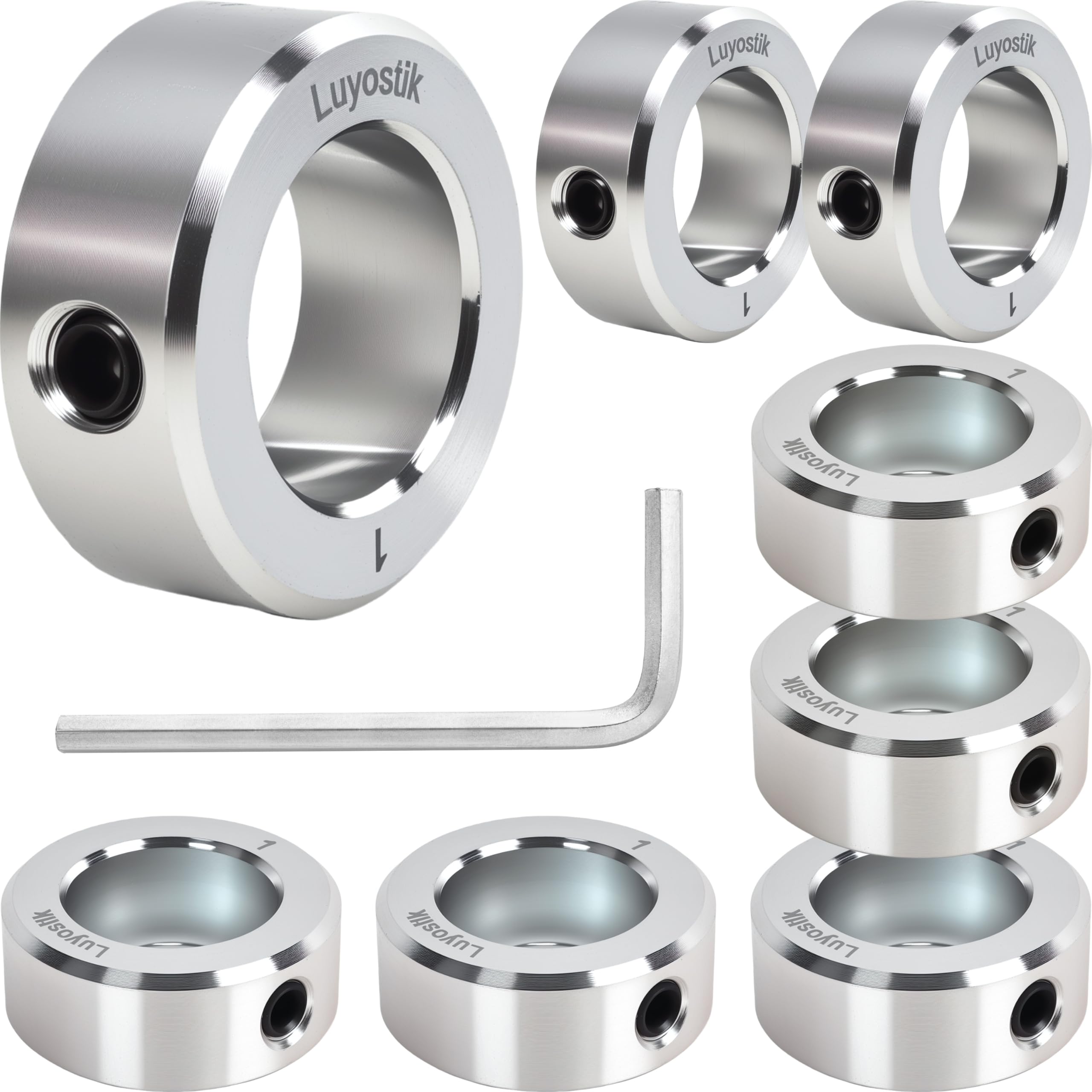 Zinc Plated Shaft Collars - 8 Pack -28 Zinc Plated Shaft Collars - 8 Pack -28