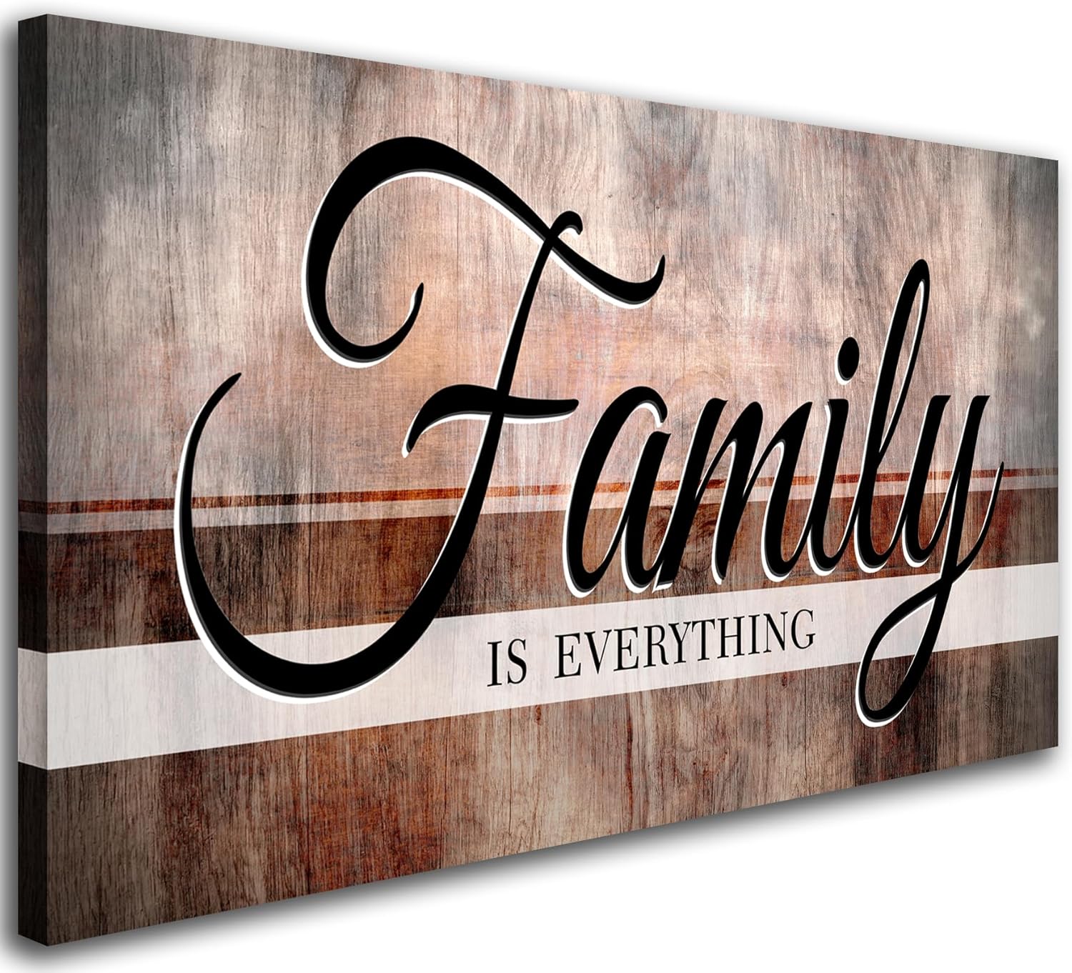 Family is Everything Wall DecorCanvas Wall Art for Living RoomRustic Farmhouse