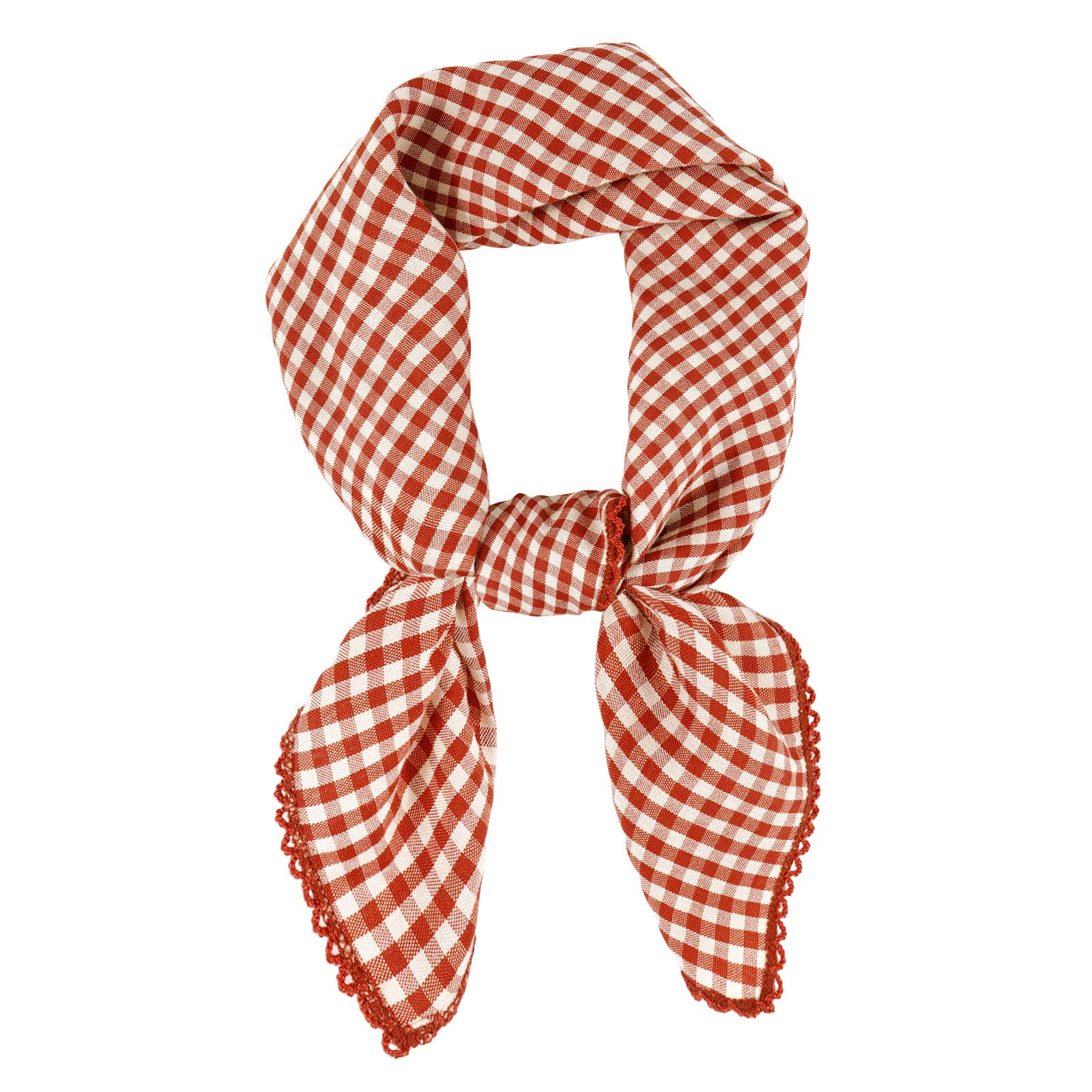 DAMILY Bandana Damen Baumwolle Petit Halstuch Sommer Quadratische Schal Square Bandanas Haarschal Kopftuch