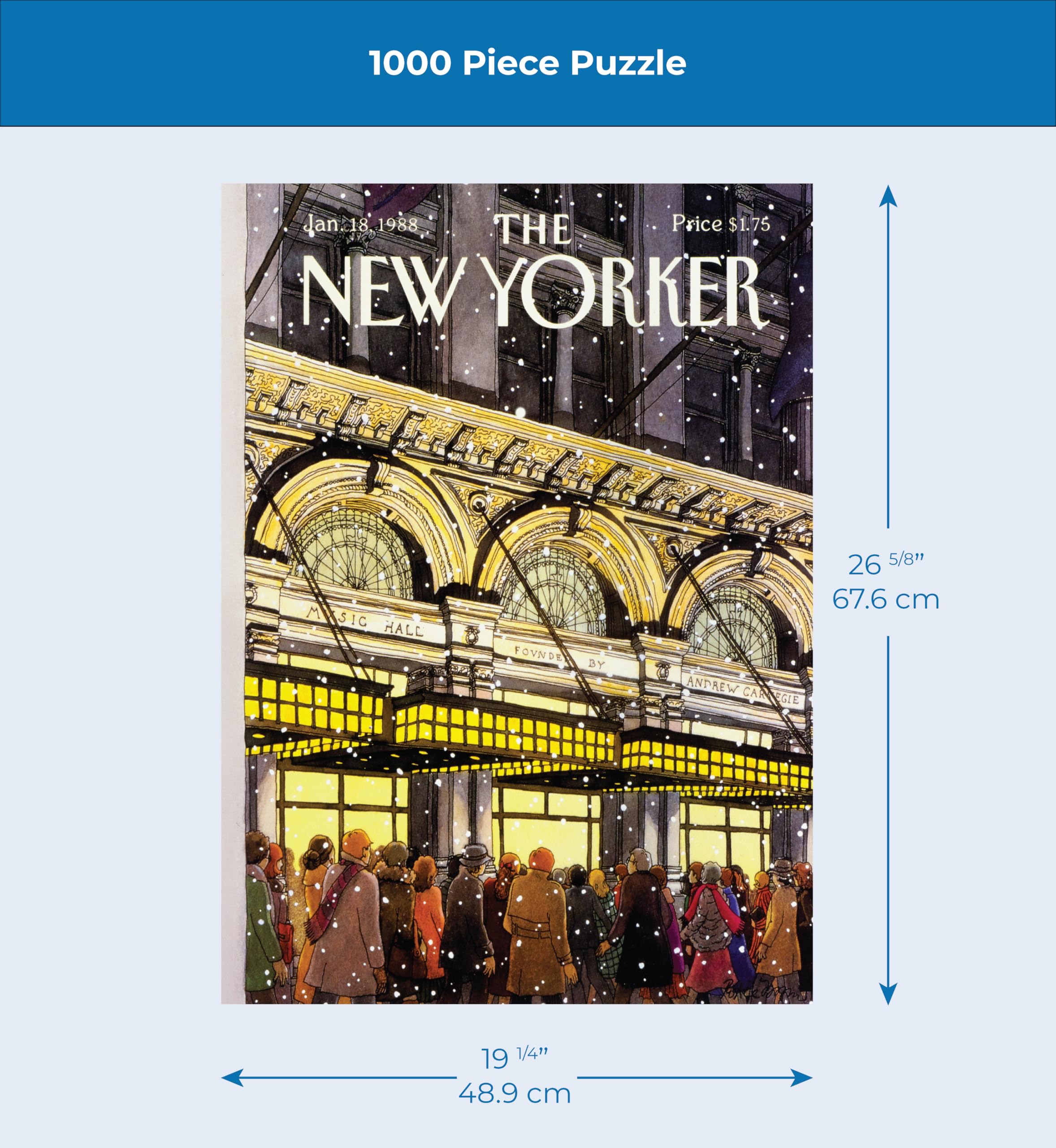 New York Puzzle Company - New Yorker Carnegie Hall - 1000 Teile Puzzle für Erwachsene von Roxie Munro