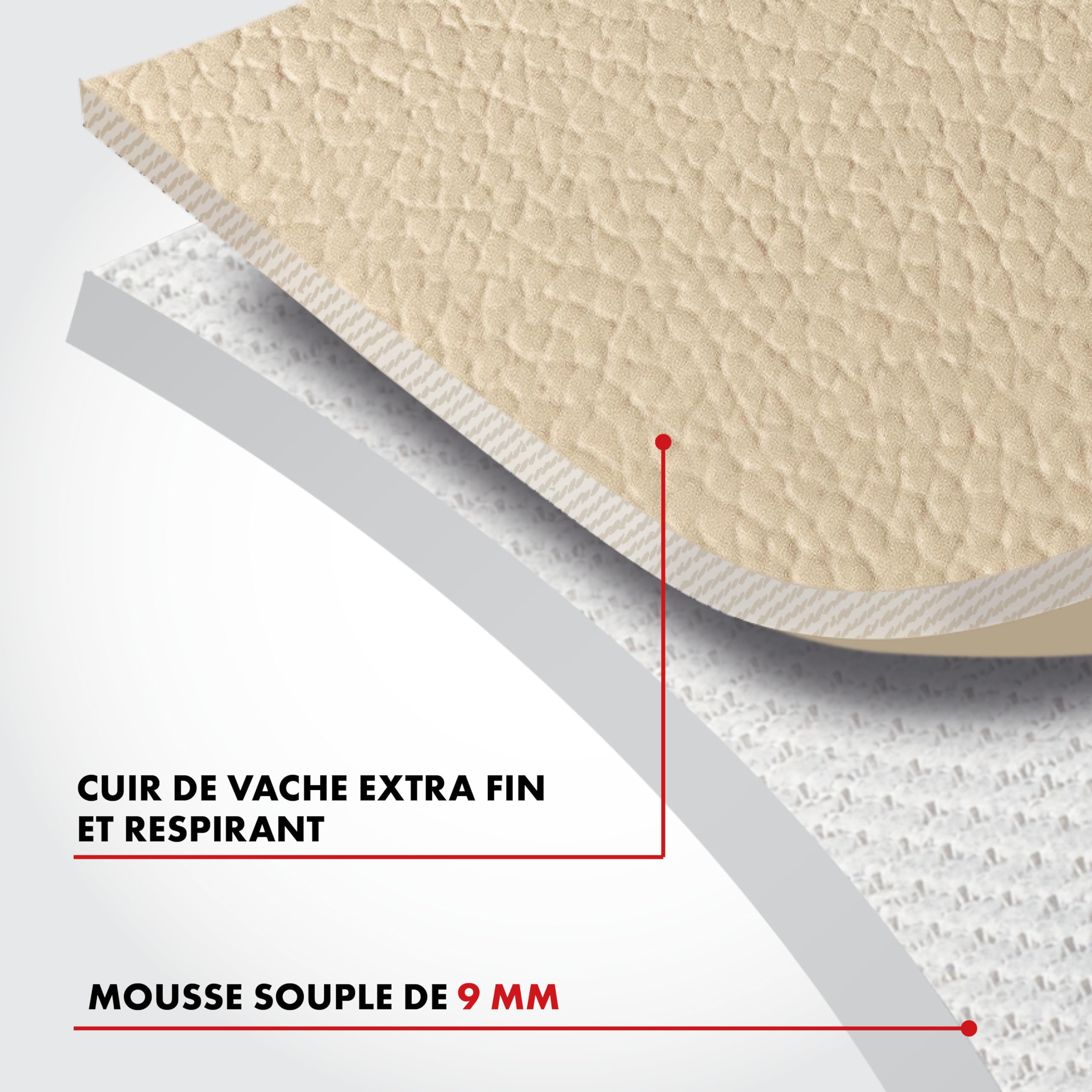 Walser Housse de Protection pour Voiture Billy en Cuir véritable, protège-siège de Voiture, Housse de siège en Cuir véritable en Taille Beige 19636