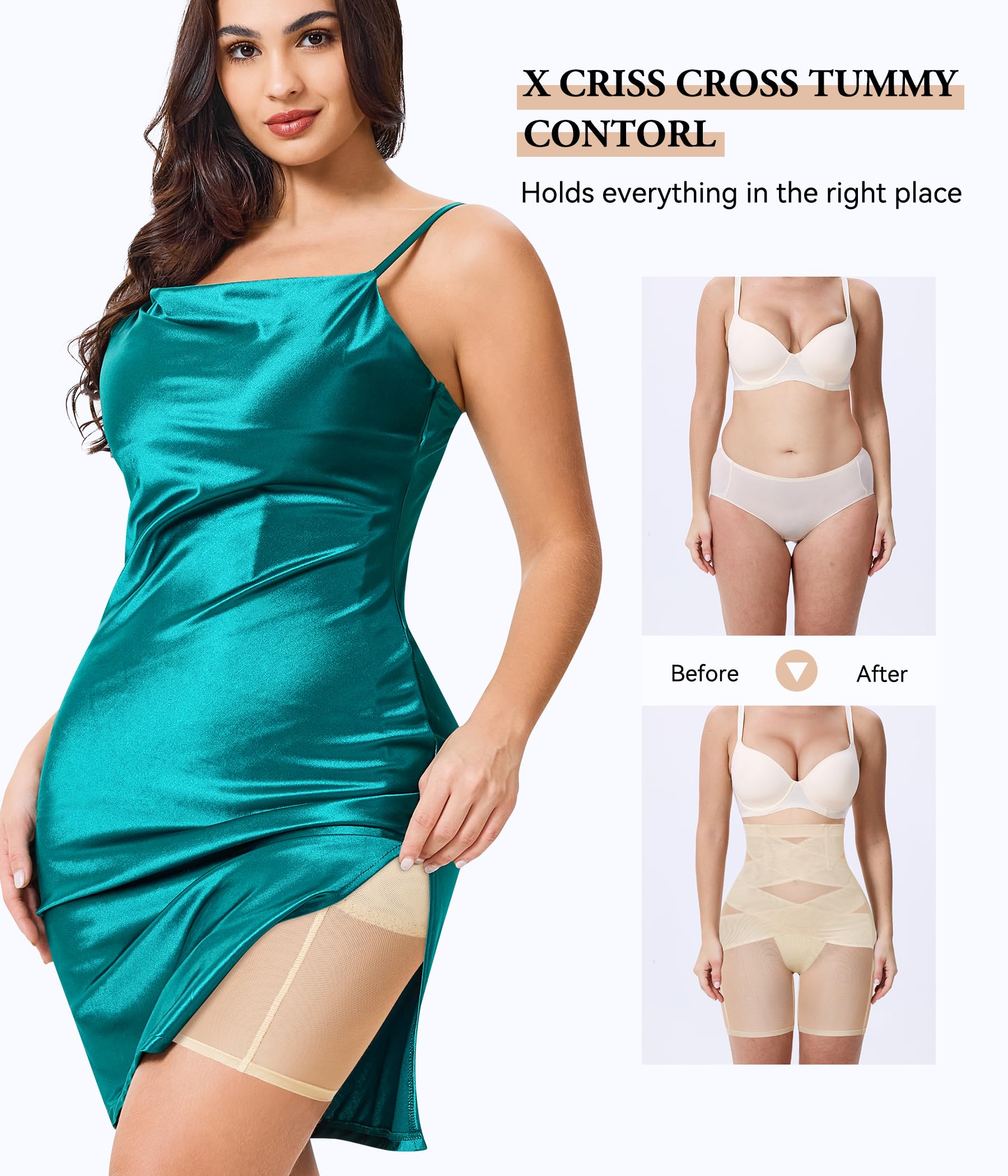Mutandine modellante per il controllo della pancia Mutandine di sollevamento del culo a vita alta modellante per il corpo intimo coscia cintura più sottile