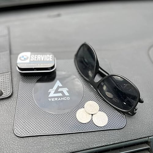 Miniatura 8 de VeranCo - Tapete antideslizante para tablero de automóvil, soporte universal antideslizante, almohadilla de gel multiusos adhesiva, almohadilla de