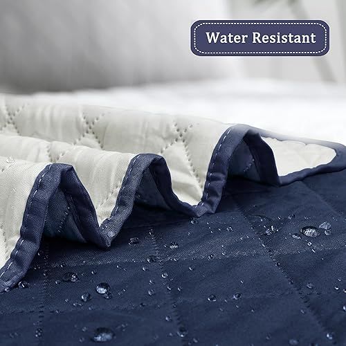 Miniatura 32 de Easy-Going - Funda reversible para sofá, resistente al agua, con varillas de espuma y correas elásticas, protector de muebles para mascotas y perros