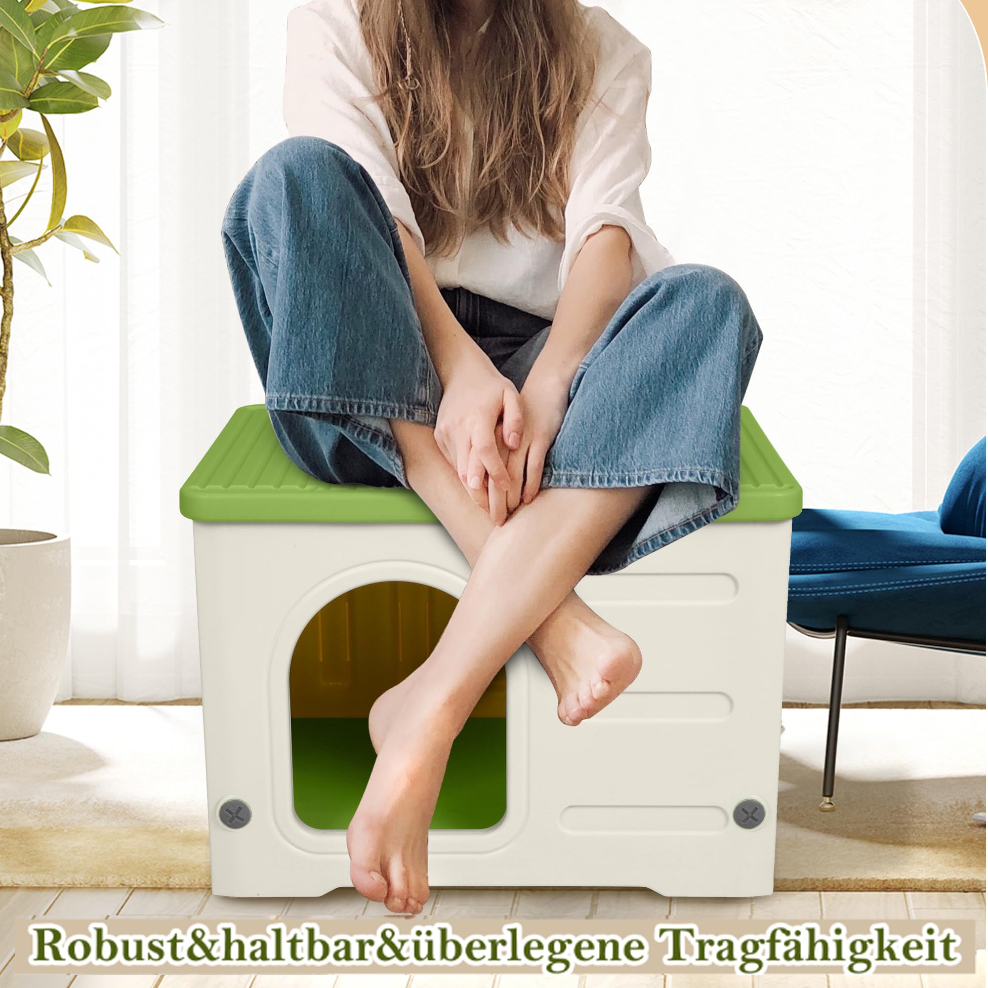 Kattenhuis Buiten Waterdicht Kunststof