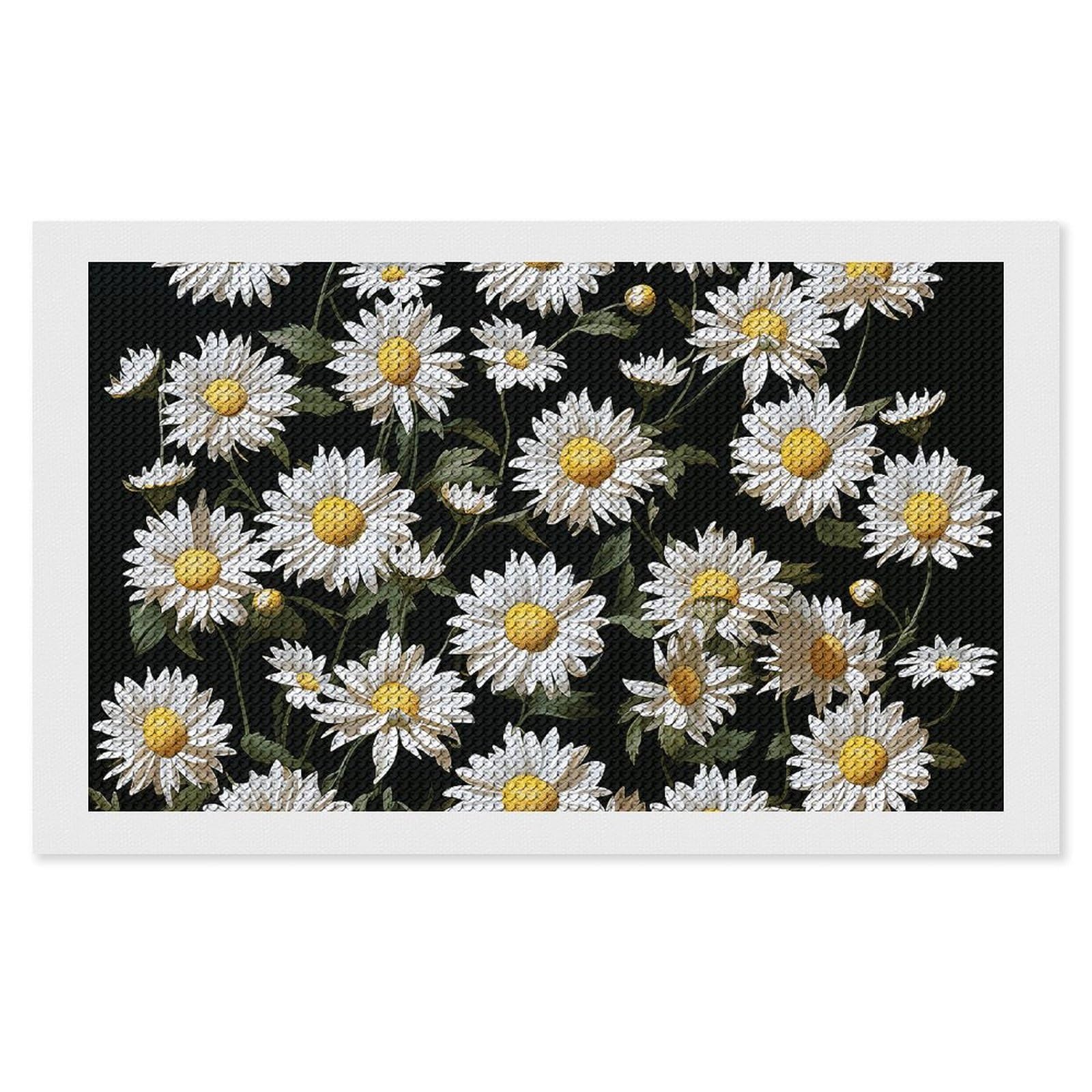 NONHAI Diamond Painting Kits for Adults - DIY Diamond Art Kits for Beginners - Full 5D Paint Drill Diamond Dots Paintings- Daisy Diamonds Pictures Gem Art and Craft Wall Decor 12"x20"