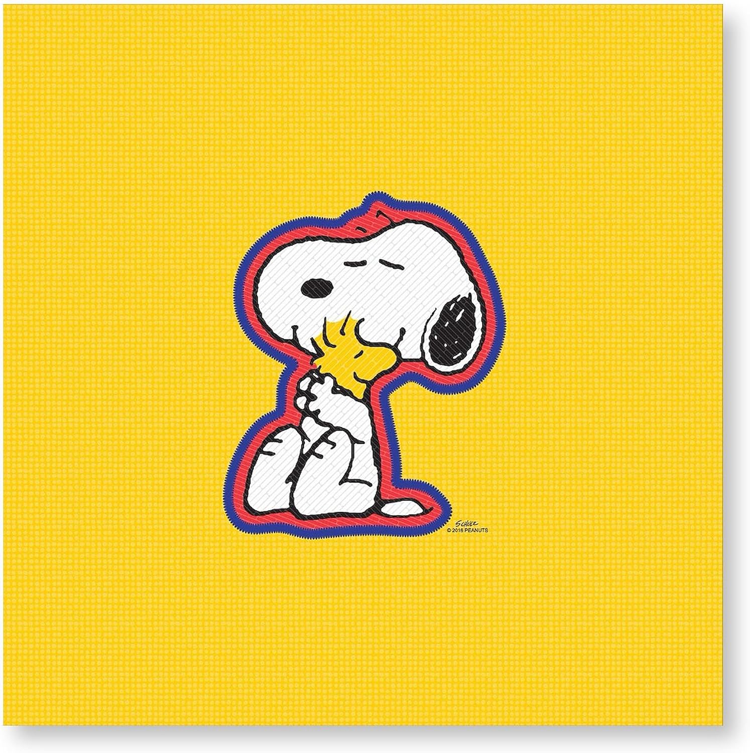 CafePress Peanuts Flair Snoopy Photo Wall Tile, Matte Finish, 8"x8"