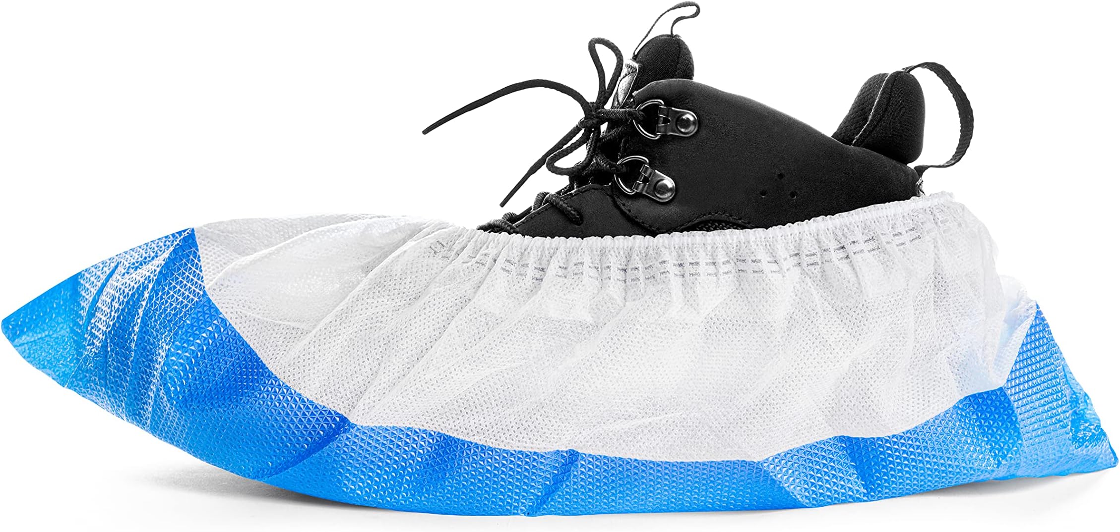 ASPRO 1 pack of 50 pcs (50 pcs) Extra Strong Overshoes – Heavy Duty Shoe Covers – Disposable – Waterproof – Indoor & Outdoor - For Home, Garden, Construction Site, Car, Hospitals, Laboratory etc.