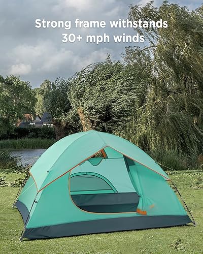 Miniatura 3 de Ciays - Tienda de campaña impermeable con mosquitera extraíble y bolsa de transporte tienda de campaña ligera con estacas para salir de campamento