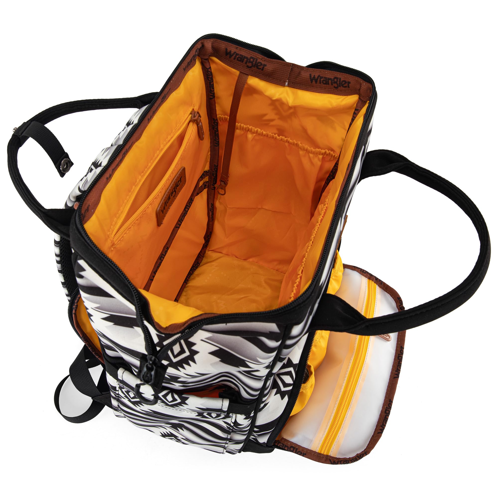 Montana West Wrangler Sac à langer Sac à dos Western Sac à dos pour bébé, Noir, One Size, Standard