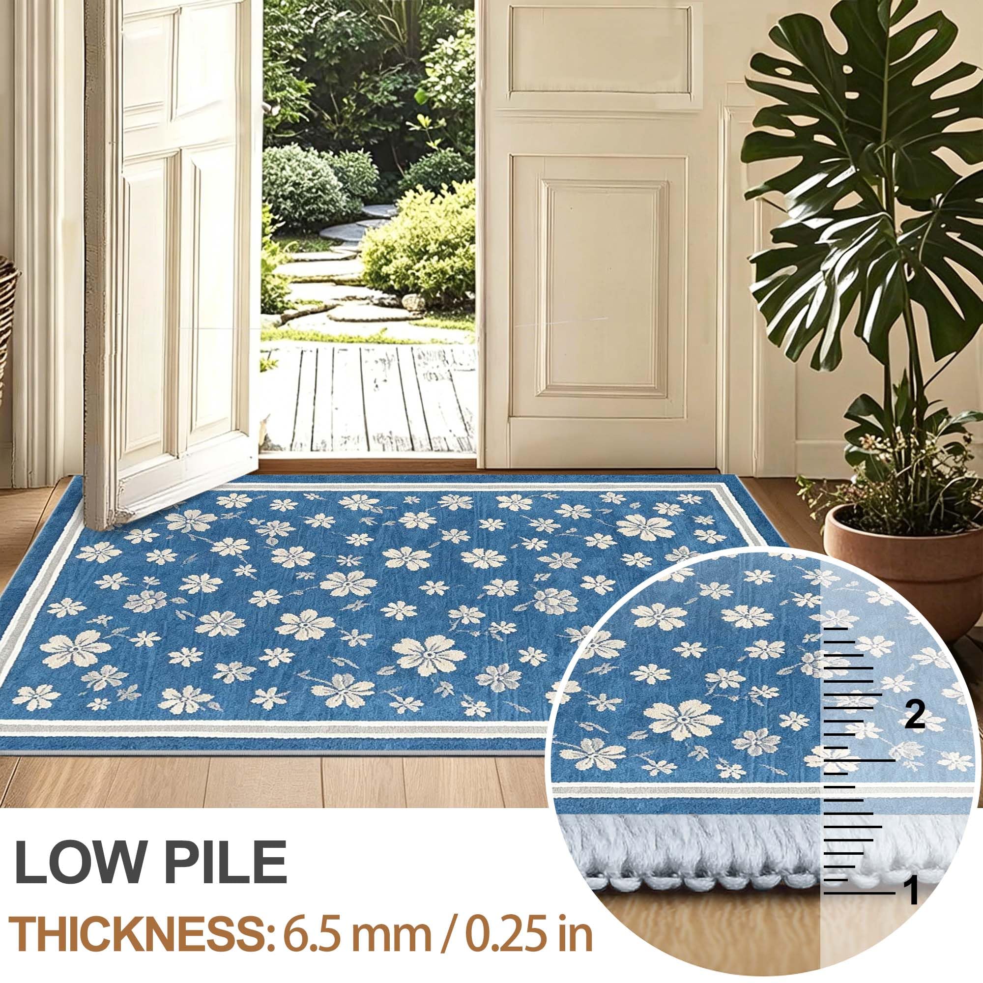 Tappeto Passatoia Cucina Corridoio Antiscivolo 70 x 160 cm | Tappeto Runner Ingresso Lavabile per Cucina Lavanderie Ingresso