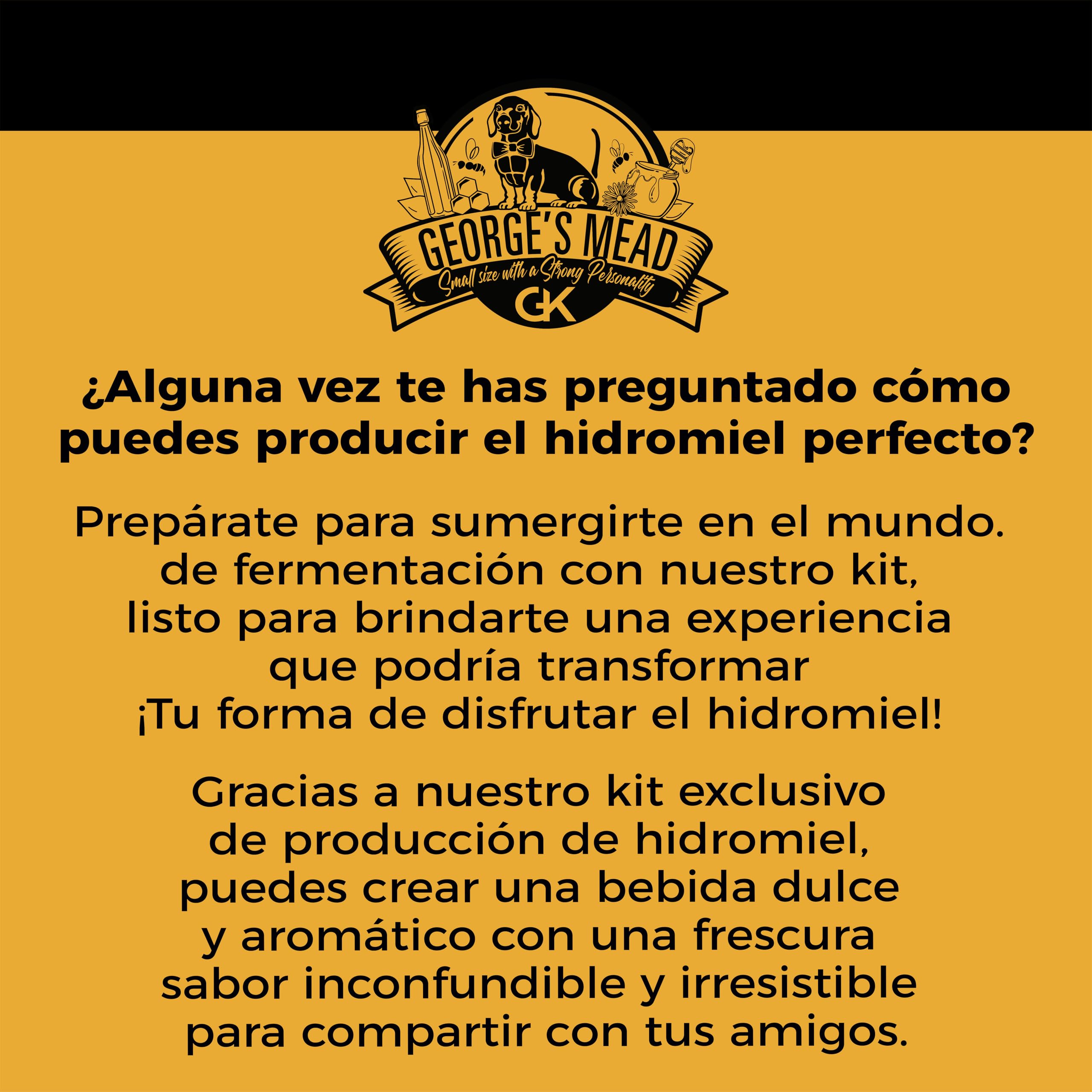 George's Mead Kit de fermentación de hidromela 5L artesanal
