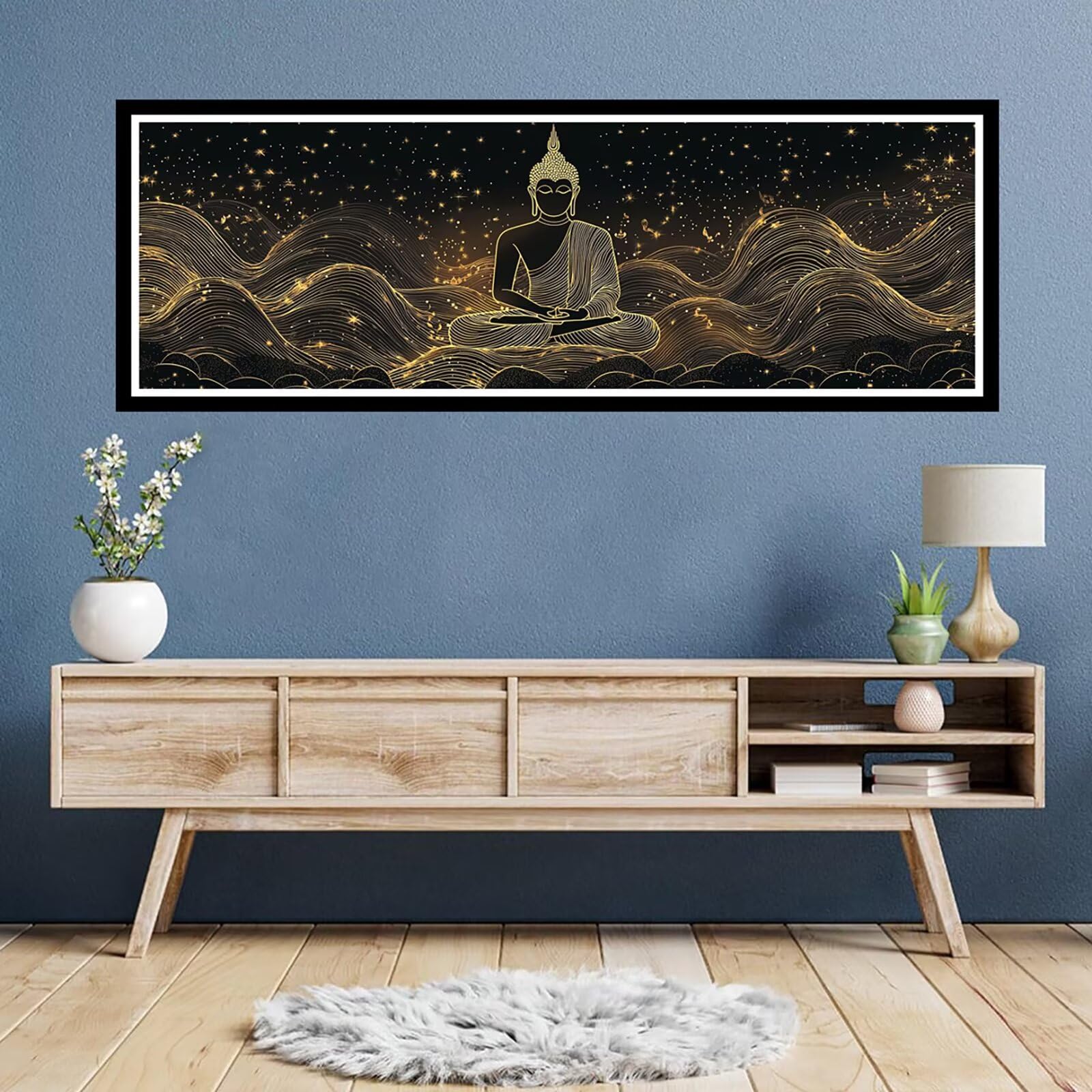 100 x 300 cm malowanie diamentami pełny zestaw 5D rzeźba, diamentowe malowanie Zen, mozaika cyrkonie hobby kreatywne rzemiosło haft krzyżykowy, dla początkujących dekoracja sypialni TU0N-669