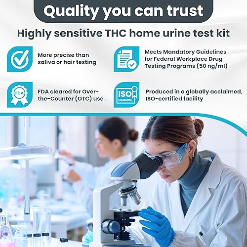 Miniatura 4 de Kit de prueba de drogas de marihuana altamente sensible en casa, kit de prueba de drogas THC, marihuanamaleza, orina de prueba de drogas THC, prueba