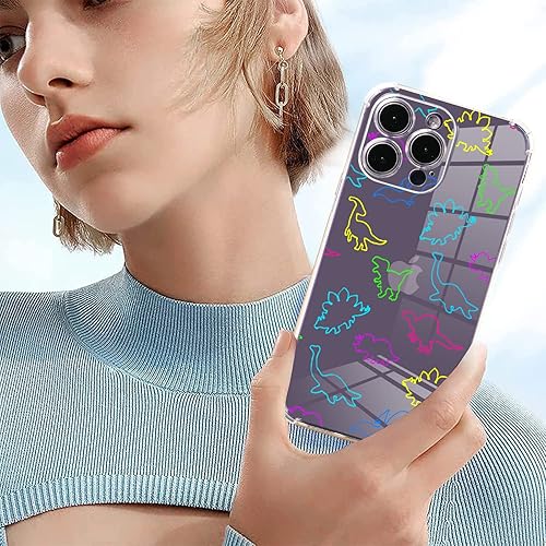 Vista 201 de Roemary Buffertech - Funda protectora para iPhone 13 Pro Max con diseño Golden Retriever, diseño de arcoíris con protector de pantalla