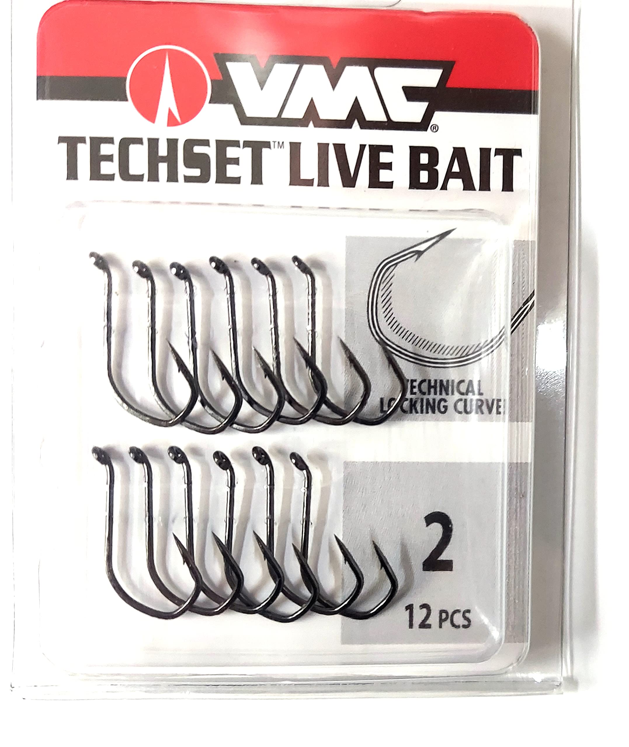 VMC TechSet Live Bait Hook Black Nickel #2