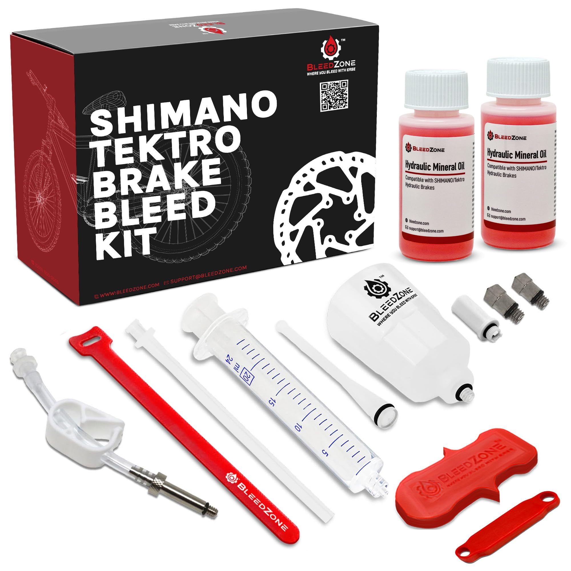 Amazon.com : BleedZone Brake Bleed Kit with Mineral Oil Compatible