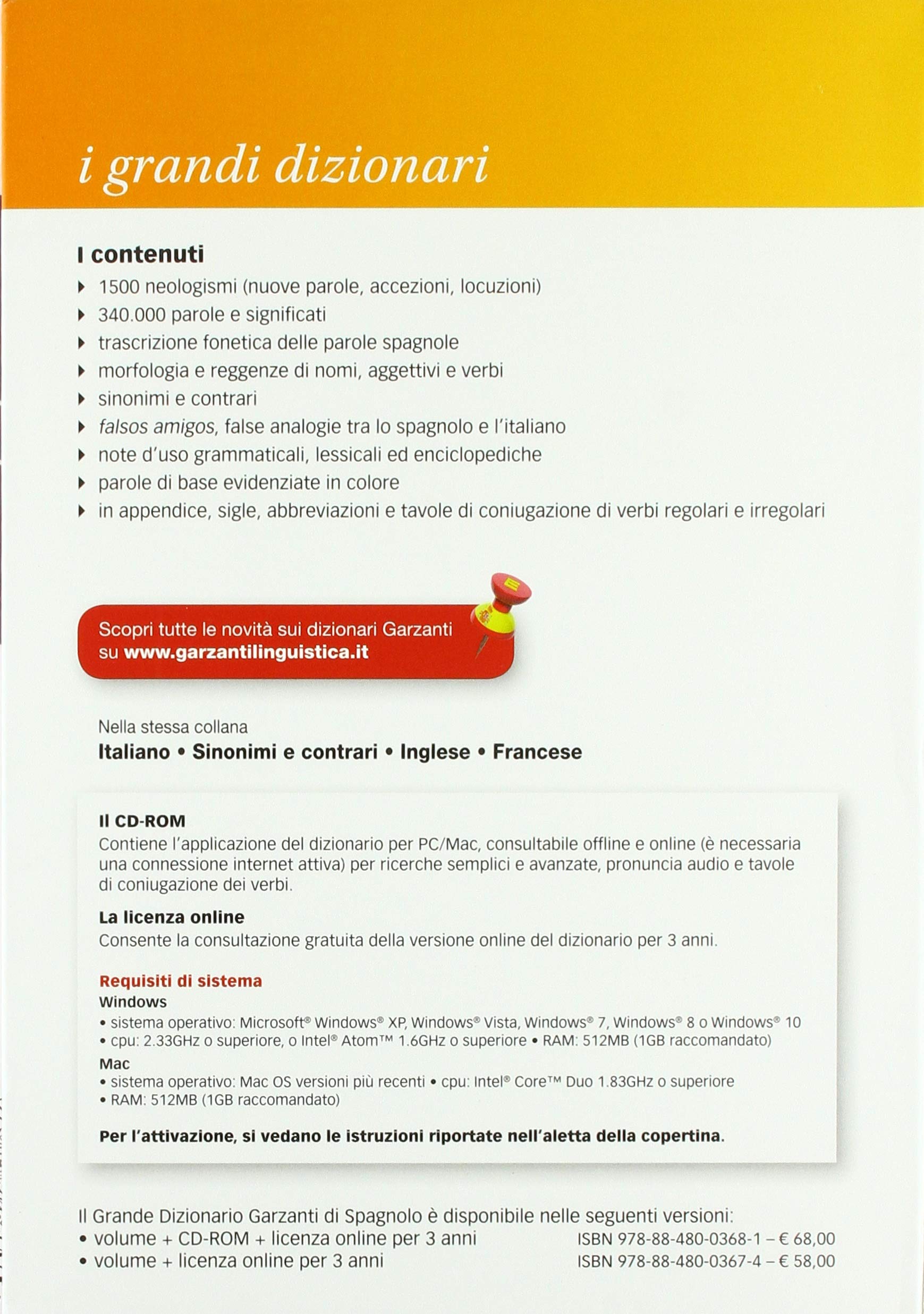 Grande dizionario di spagnolo. Con Licenza di prodotto digitale. Con CD-ROM