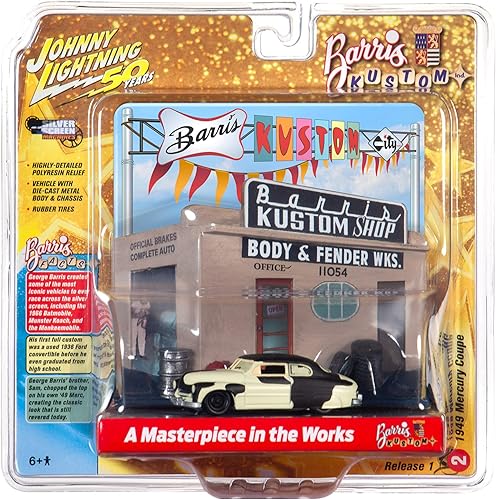 Miniatura 2 de Johnny Lightning - Barris Custom Shop w1949 Ford Mercury - Project Car