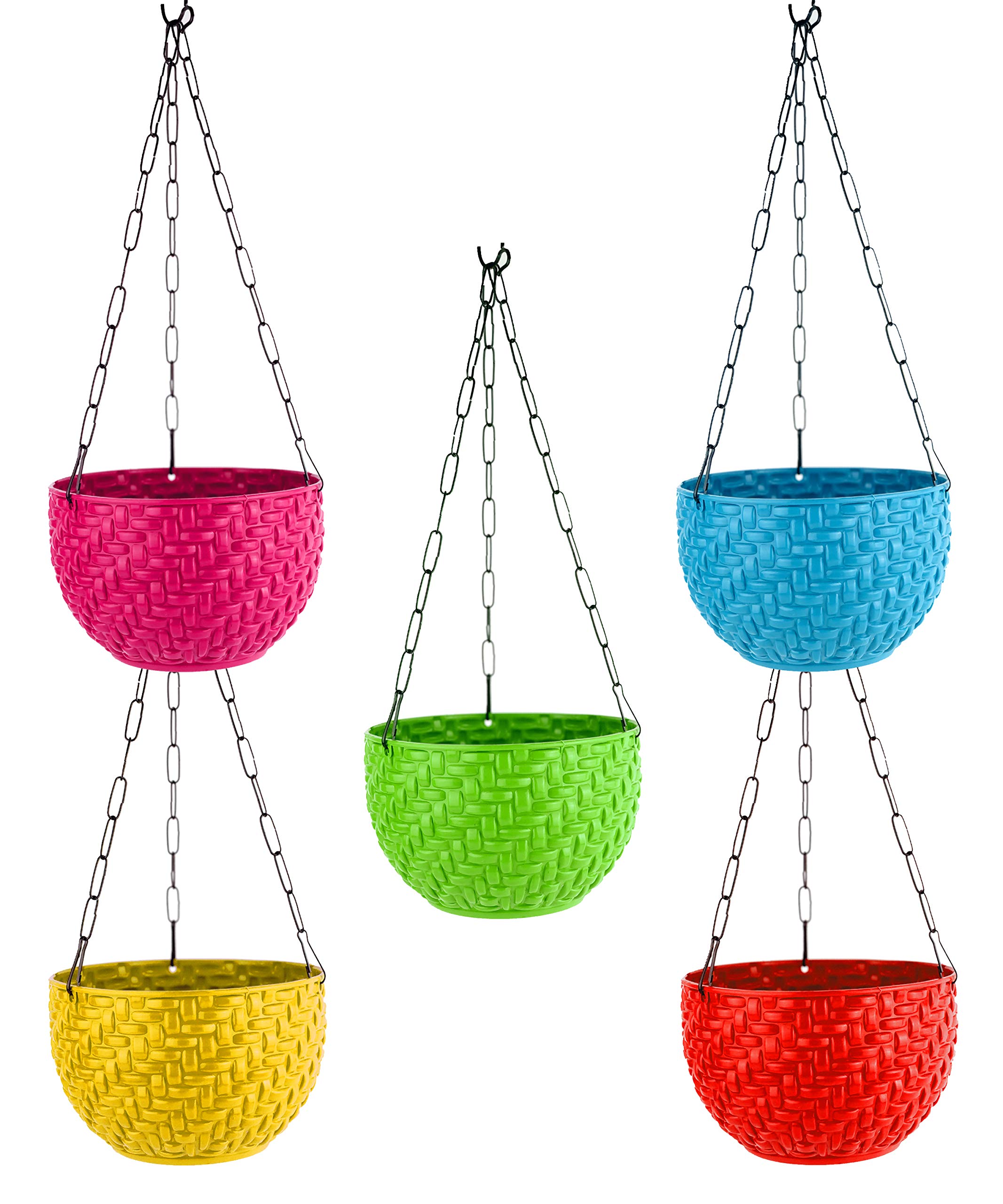 See full amazon price history chart for Go Hooked Multicolor Round Rattan Woven Plastic Flower Hanging Planter/Beautiful Round Gamla Pot/Flower Hanging Pot (Set of 5) Go Hooked Multicolor Round Rattan Woven Plastic Flower Hanging Planter/Beautiful Round Gamla Pot/Flower Hanging Pot (Set of 5) (B098WDVQSV) Amazon Price History, Amazon Price Tracker