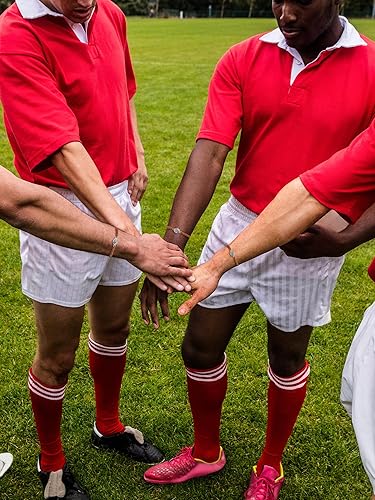 Miniatura 6 de Hicarer 20 pulseras de fútbol ajustables con dijes de fútbol, regalos de fútbol para mujeres y hombres, la mayoría de jugadores de equipo deportivo