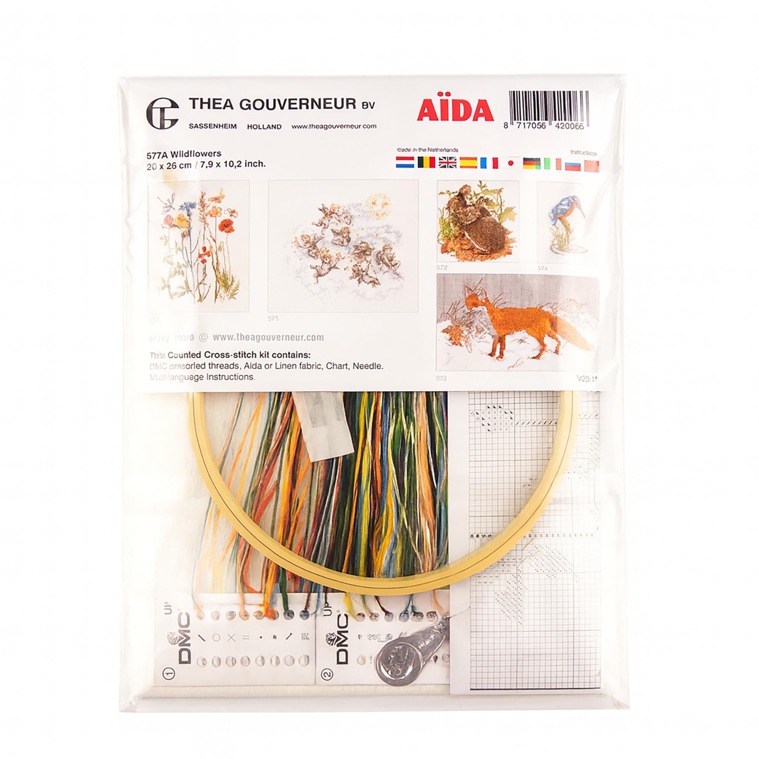 Amazon.com: Thea Gouverneur Wildflowers Cross Stitch Kits