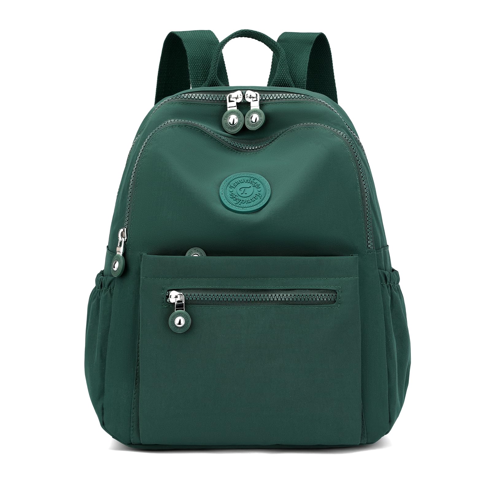 Tanweibago Mini Nylon Women Backpacks,11L Small Ladies backpacks Casual Lightweight Women Shopping Travel Daypack (Dark Green)