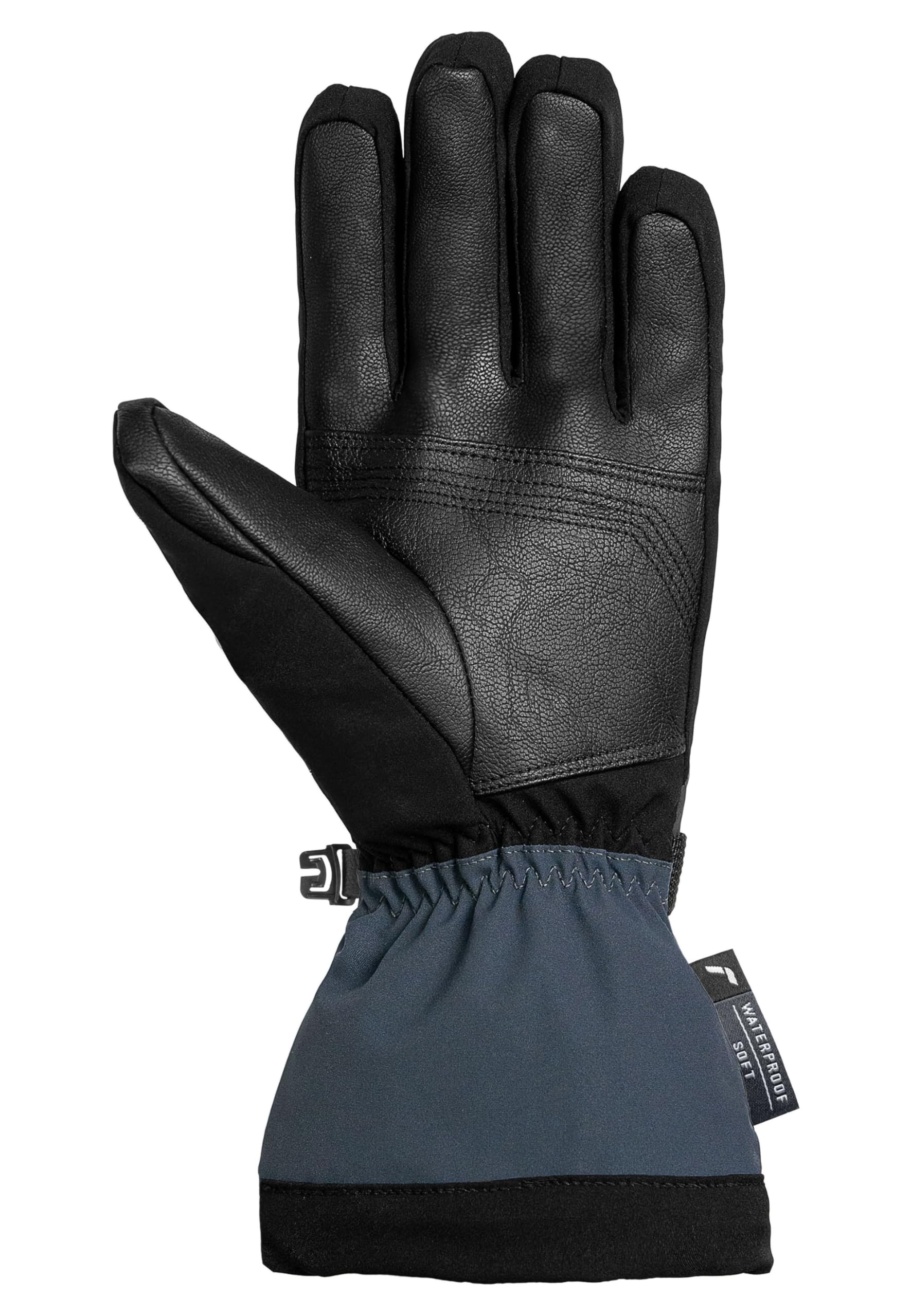Reusch Couloir R-TEX XT Gants de Ski Unisexes, imperméables, Coupe-Vent, Respirants, Isolation R-LOFT, Cuir végétalien, Softshell, Doublure MicroActive, Manchette en Poudre, Leash Confortable, pour