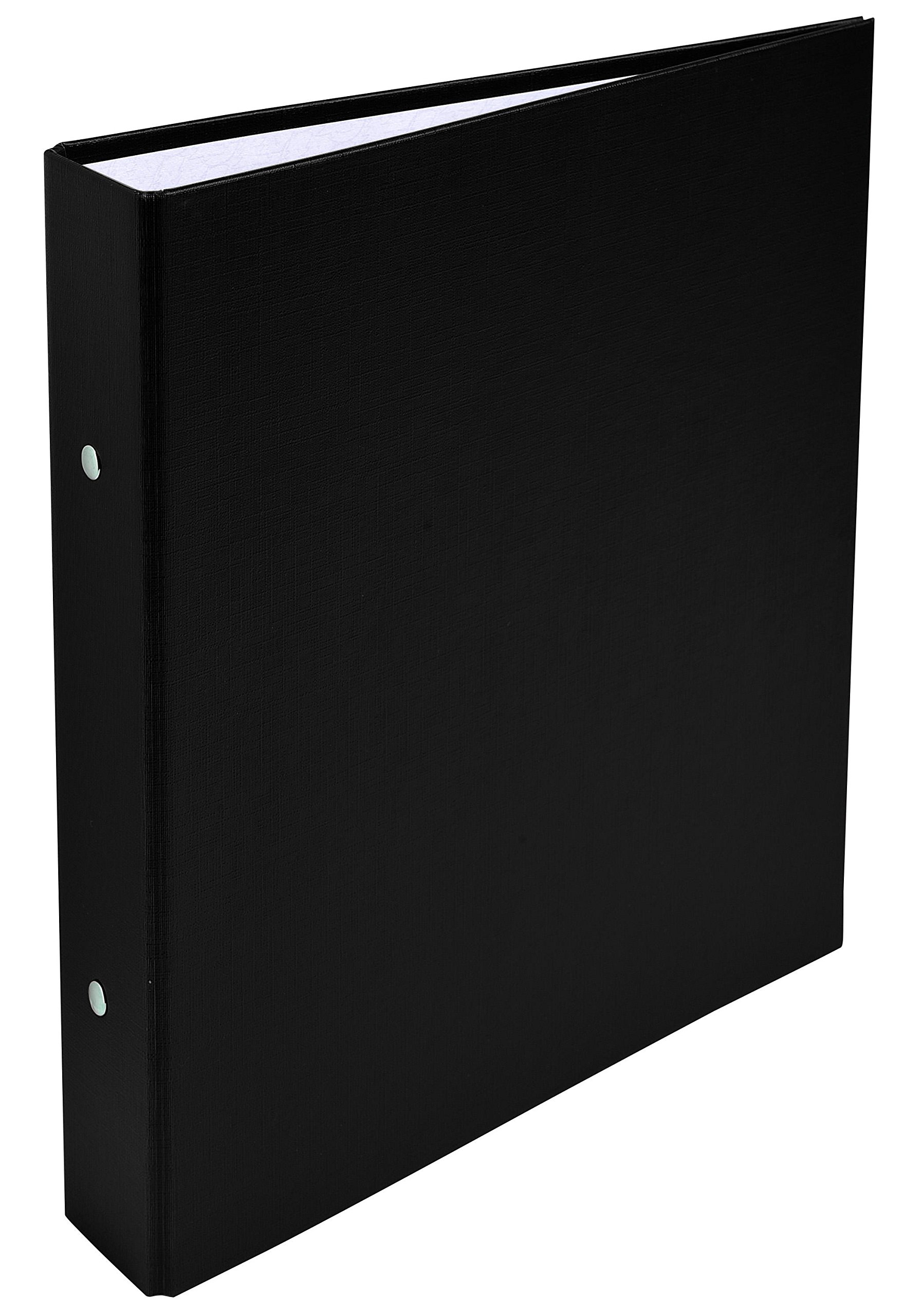 Exacompta - Réf. 51071E - Classeur rigide en PP - 2 anneaux ronds diamètre 30 mm - Dos 40 mm - Dimensions extérieures : 23 x 21 cm - Format à classer A5 - Coloris : noir