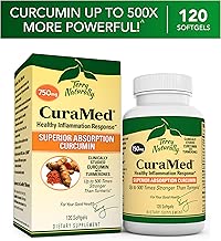 Terry Naturally CuraMed 750 mg - 120 Softgels - Superior Absorption BCM-95 Curcumin Supplement, Promotes Healthy Inflammation Response - Non-GMO, Gluten-Free, Halal - 120 Servings - coolthings.us