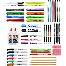 Sharpie School Supplies Variety Pack, BTS Teacher Pack, Expo, Paper Mate, Elmer&rsquo;s Glue Sticks, Pourable Glue, Pencils, Dry Erase Markers, Highlighters, and More, 48 Count