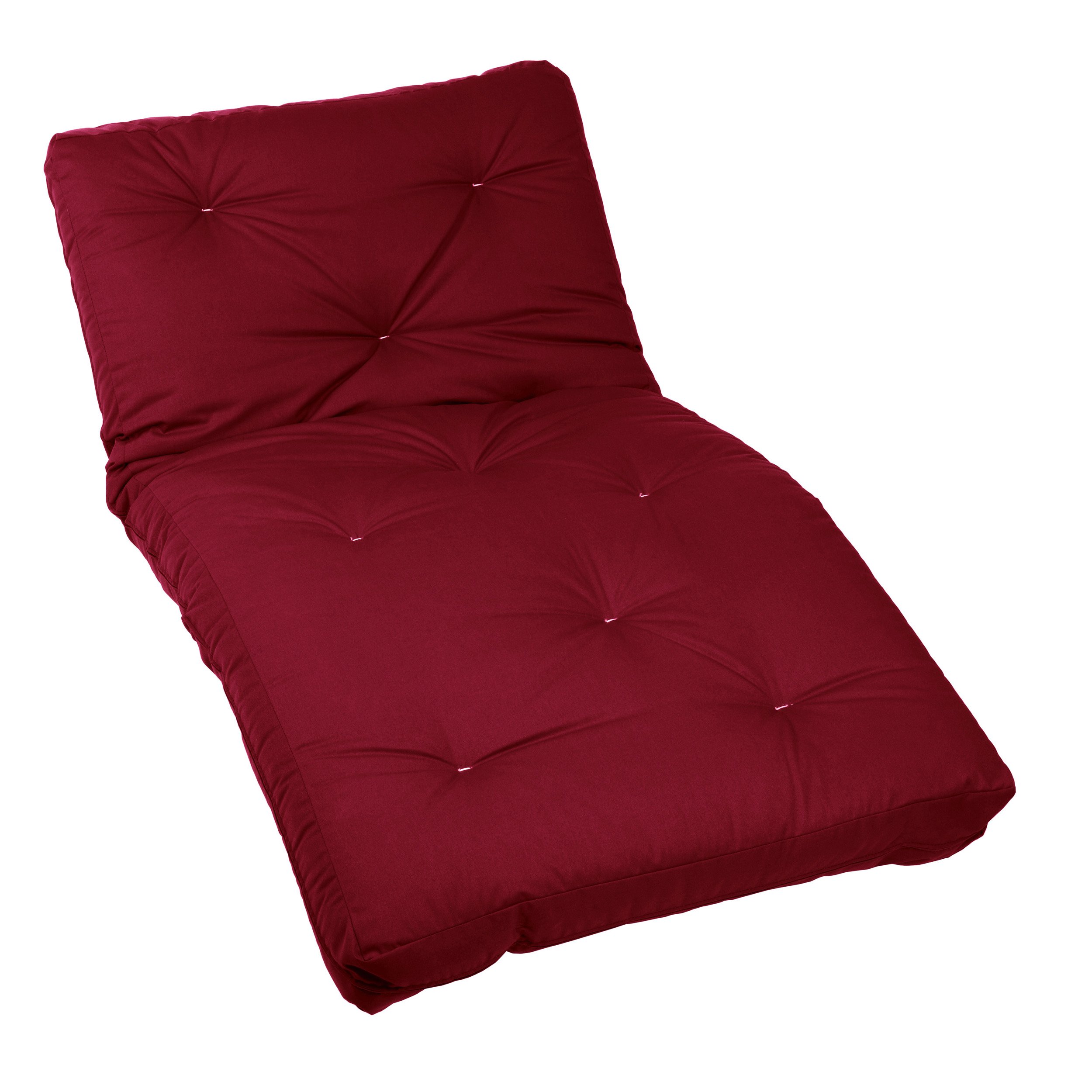 Trupedic Twin Basic Futon Mattress, 8-inch, Red