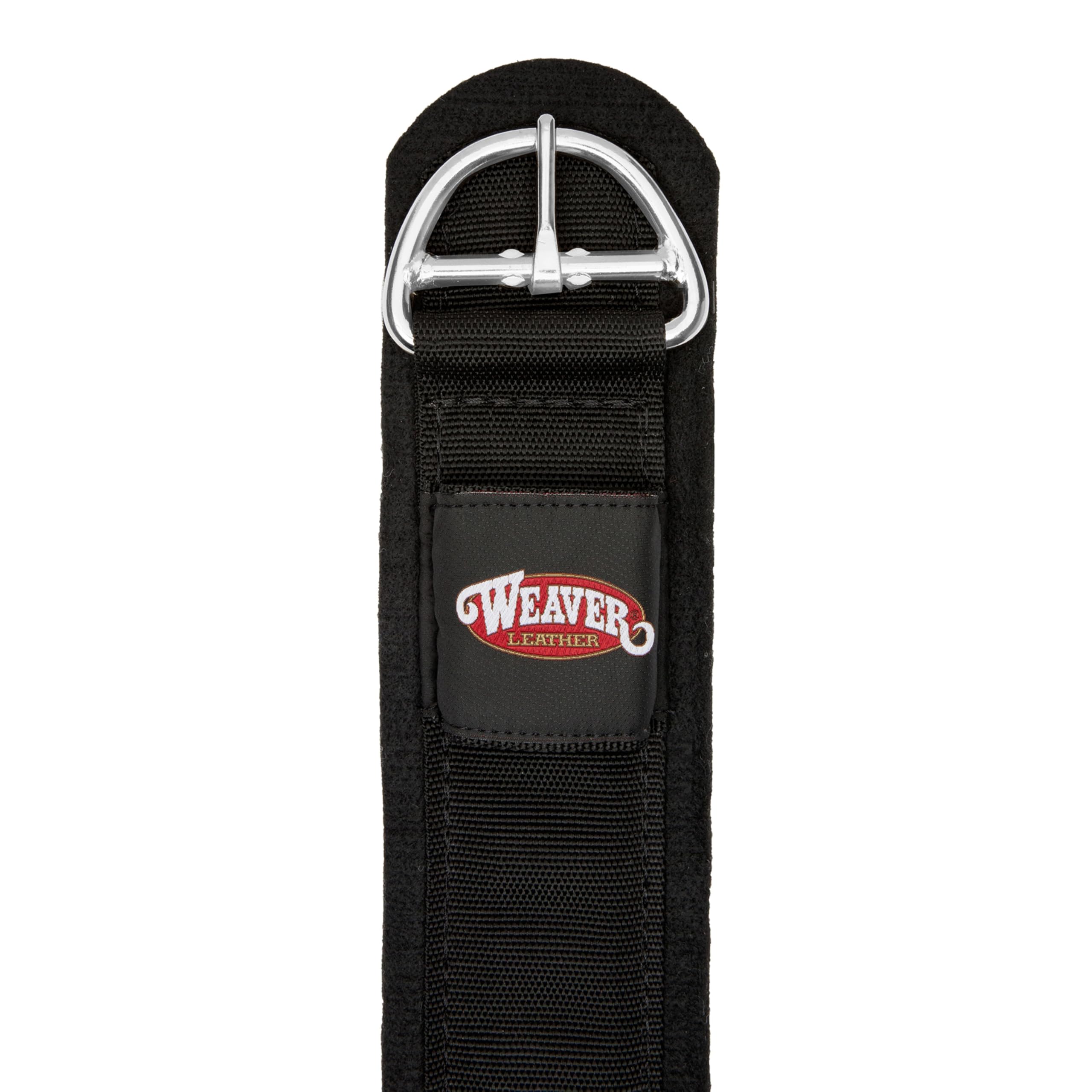 Weaver Leather Cheval de trait doublé en feutre Deluxe Super Cinch, noir, 137,2 cm