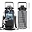 Chokoter Half Gallon Water Bottle with Sleeve, 64OZ Motivational Water Bottle with Straw & Time Marker, BPA Free Leakproof Large Sports Water Bottle, Reusable Water Jug for Workout Gym Sport