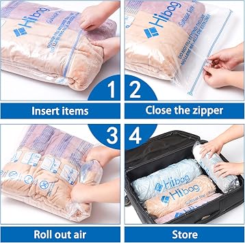 Vacuum Storage Bags, Space Saver Vacuum Seal Storage Bags 35-Pack Sealer Bags for Clothes, Clothing, Bedding, Comforter, Blanket (35C) | Various Size, Airtight Triple Seal, Save 80% Space, Hand Pump, Work with Vacuum, Double Zip, Reusable, Easy to Use
