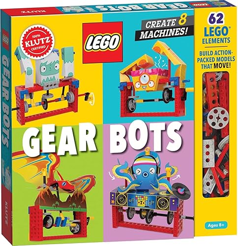 Klutz Lego Gear Bots Science/STEM Activity Kit for 8-12 years - Single