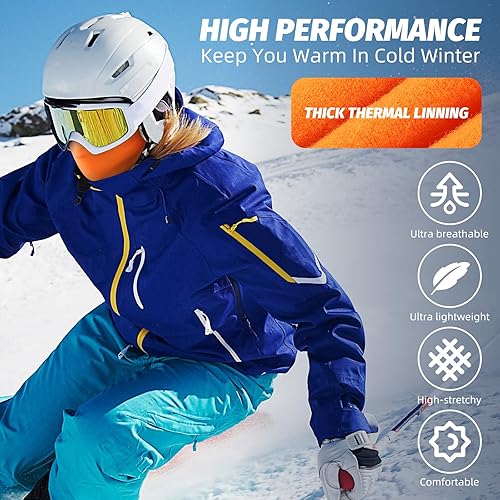 Miniatura 7 de Pasamontañas de esquí de invierno, unisex resistente al viento y máscara térmica, pasamontañas térmico para deportes fríos