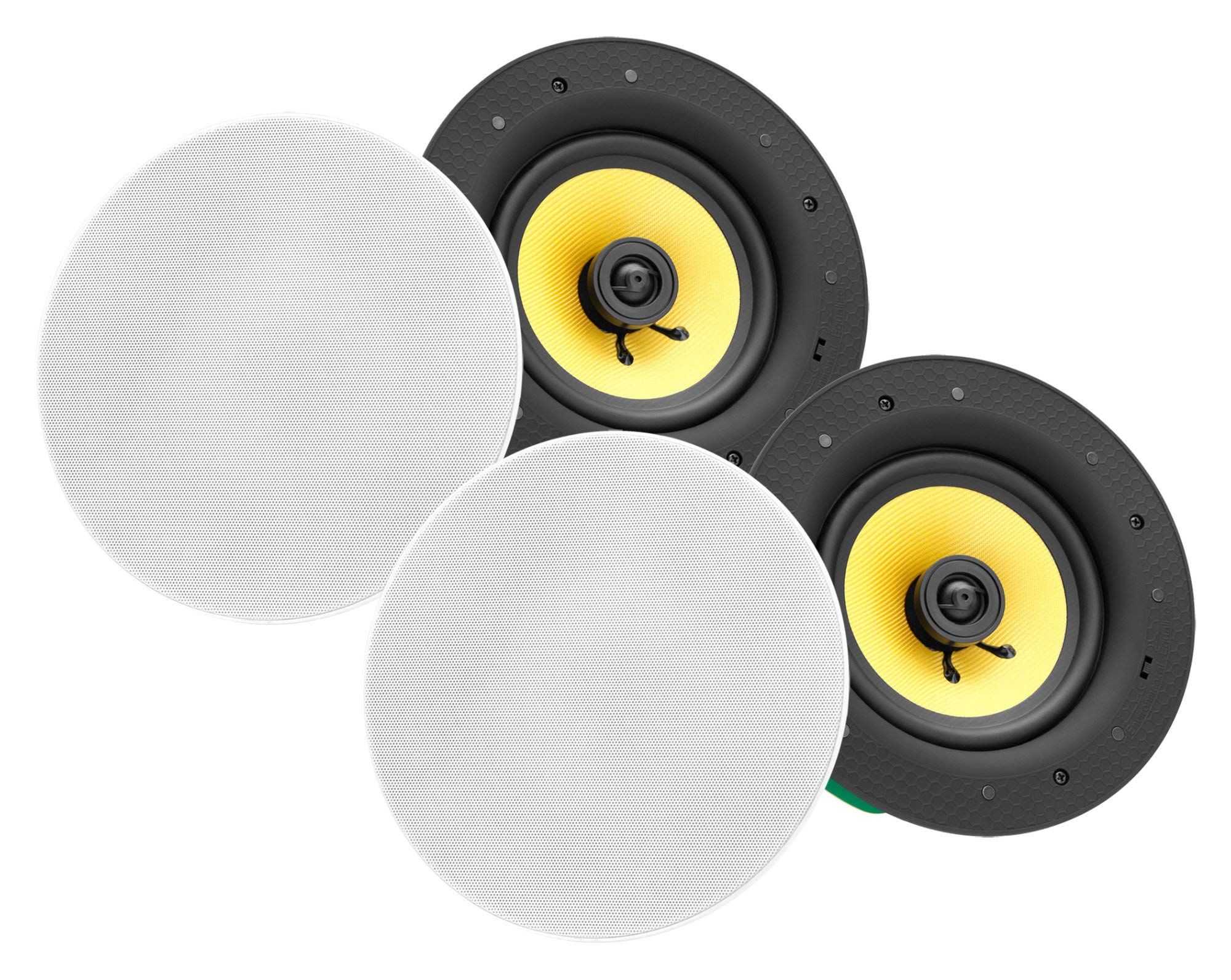 Pronomic CLS-660 WH Altoparlanti da Incasso 2 Vie 6,5" 165 mm Woofer 60 Watt RMS bianco