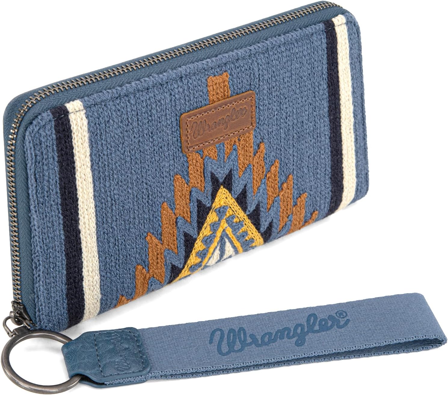 Montana West X Wrangler Wristlet Wallet Western Aztec Womens Wallet Large Capacity Long Purse RFID Clutch Purse Credit Card Holder for Women