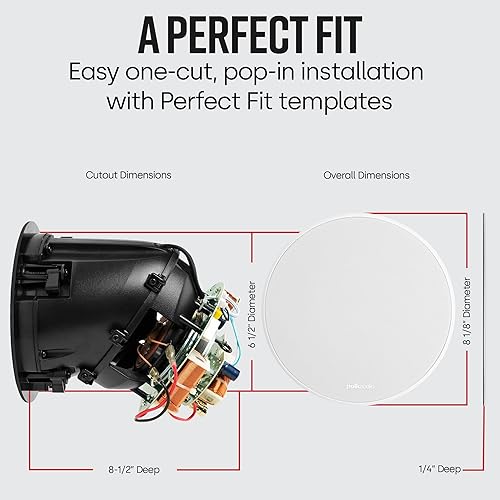 Miniatura 6 de Polk Audio Altavoz en pared de 3 vías 265-RT - La serie Vanishing  Cabe fácilmente en techopared  Audio de alto rendimiento - Uso en la parte